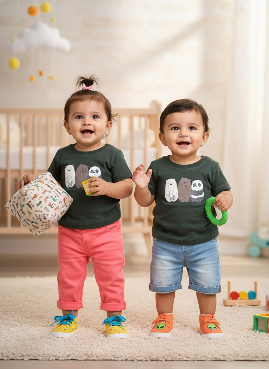 Mehendi Green Panda Tee