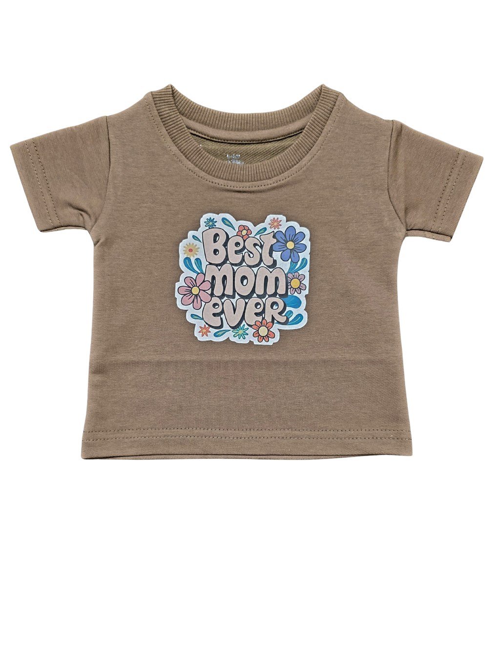 Best Mom Ever Caramel-Wood Tee