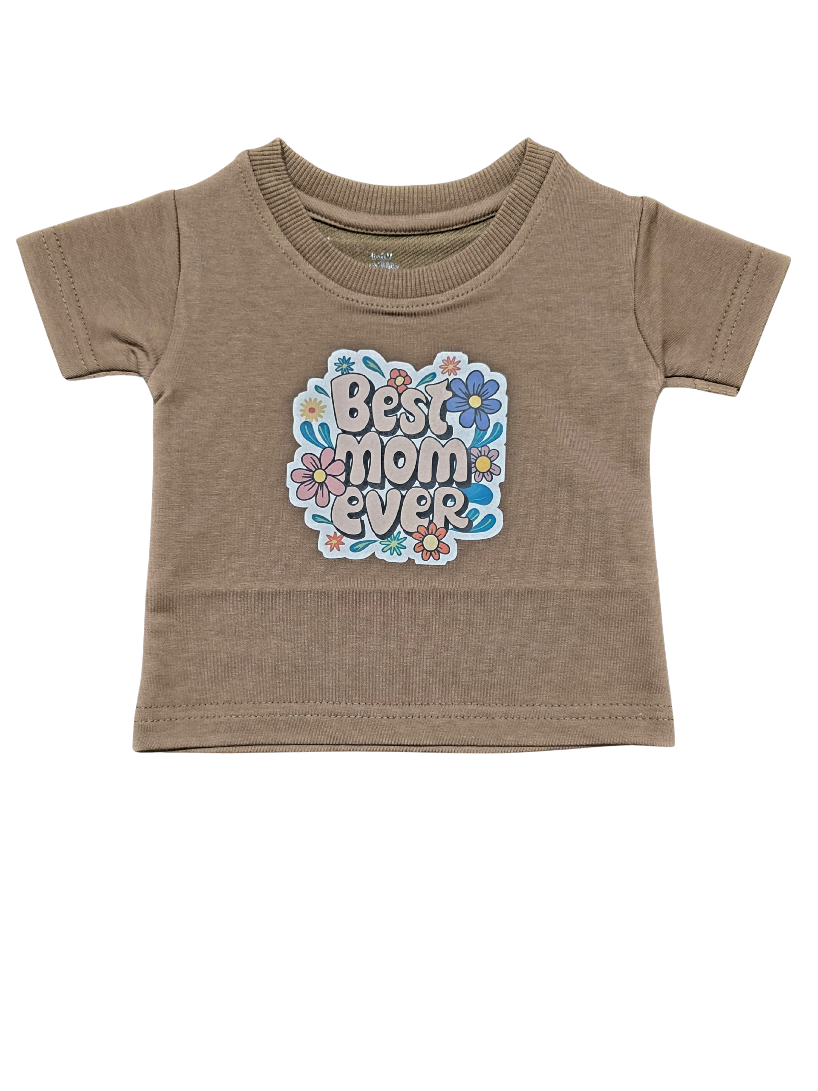Best Mom Ever Caramel-Wood Tee