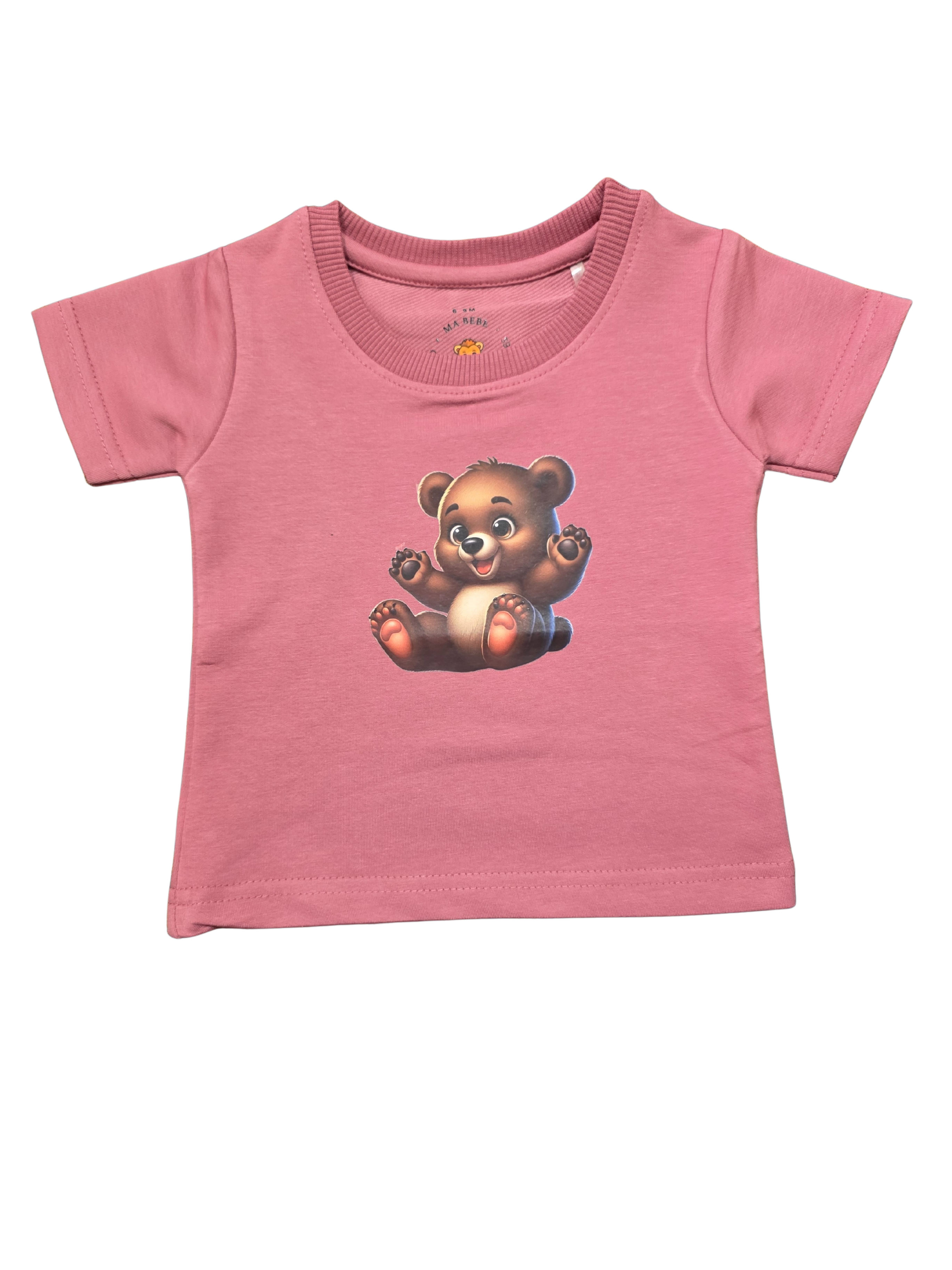 Teddy on Mauve Pink Tee
