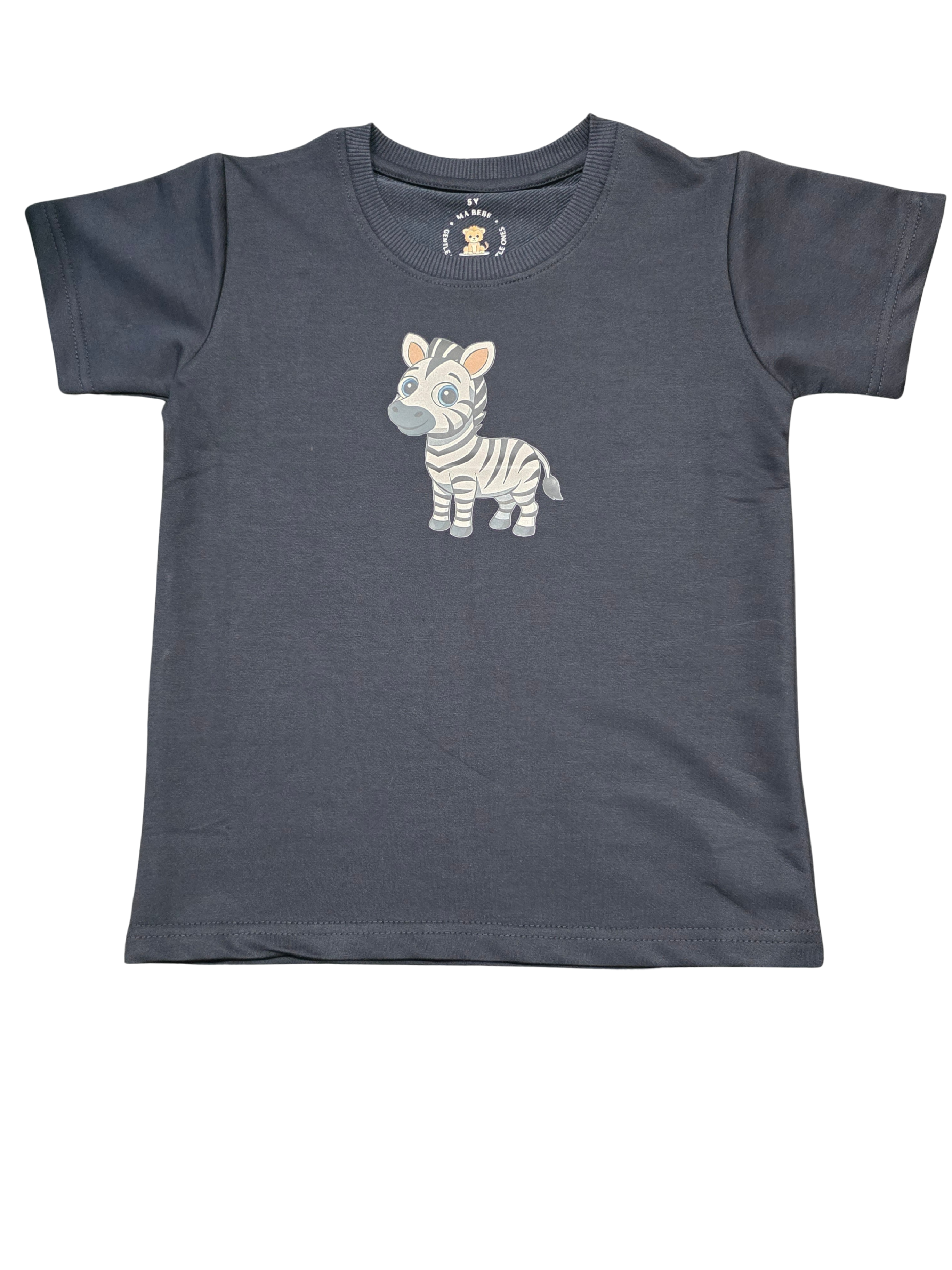 Navy Zebra Tee