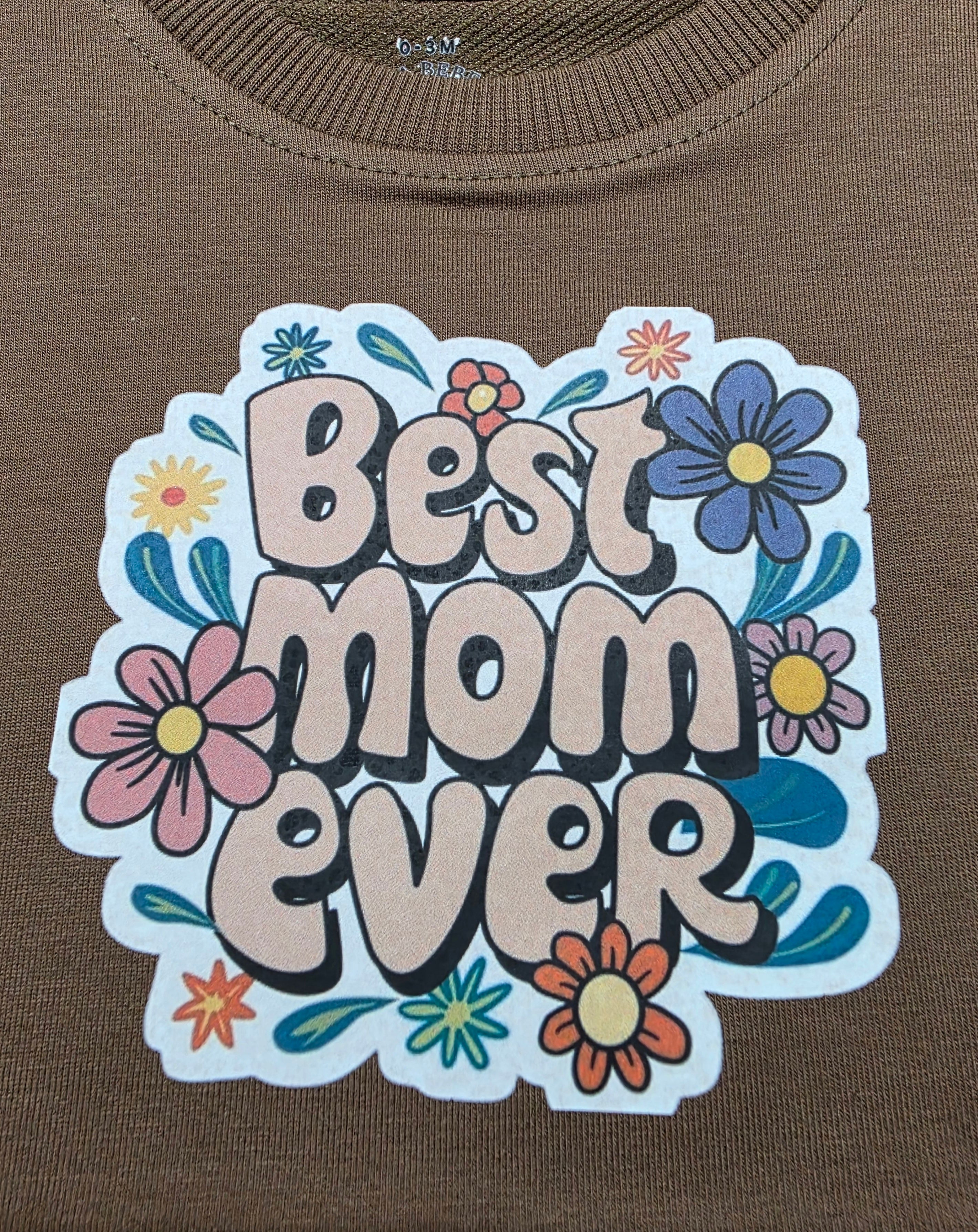 Best Mom Ever Caramel-Wood Tee