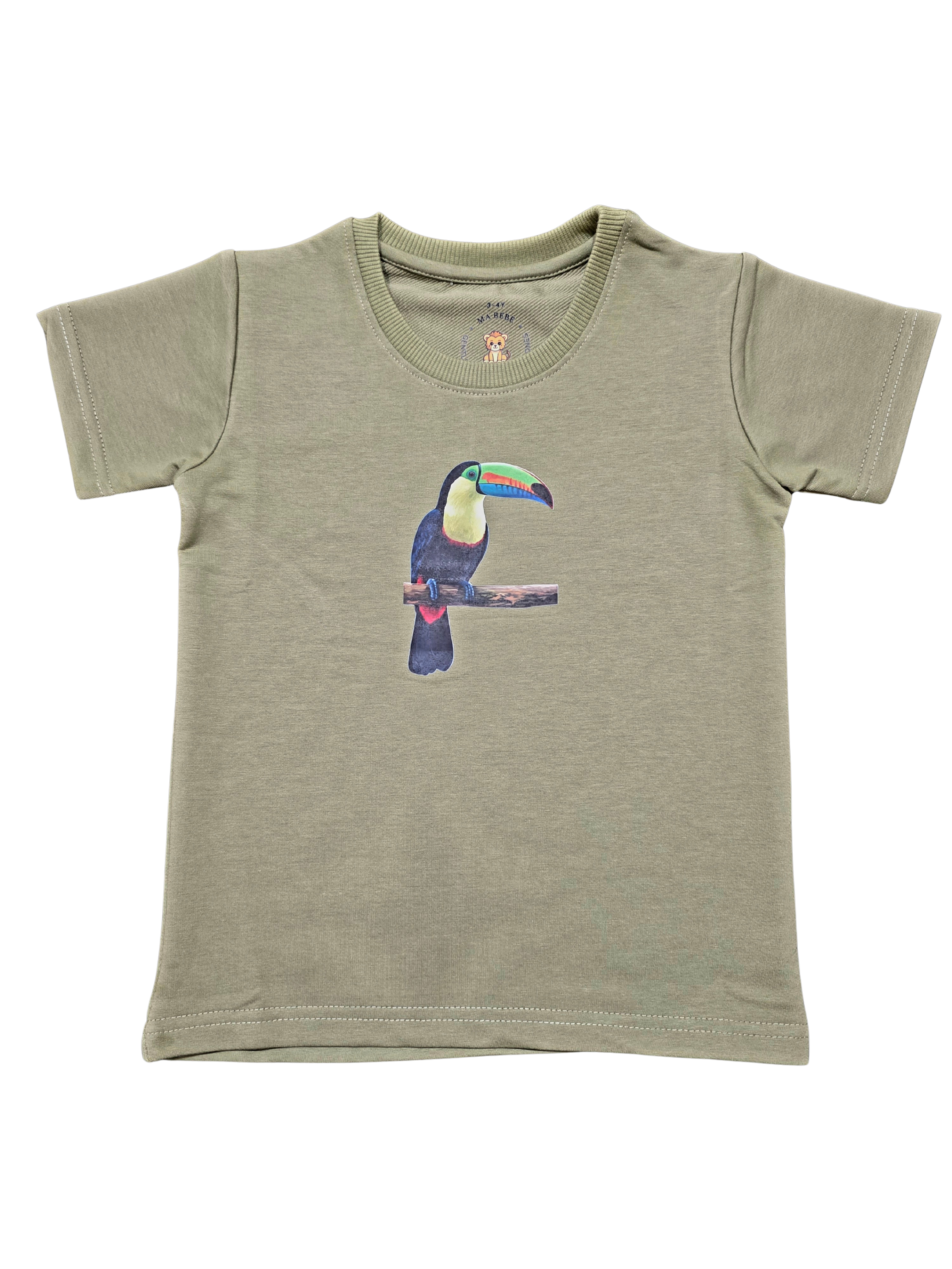 Toucan Olive Tee