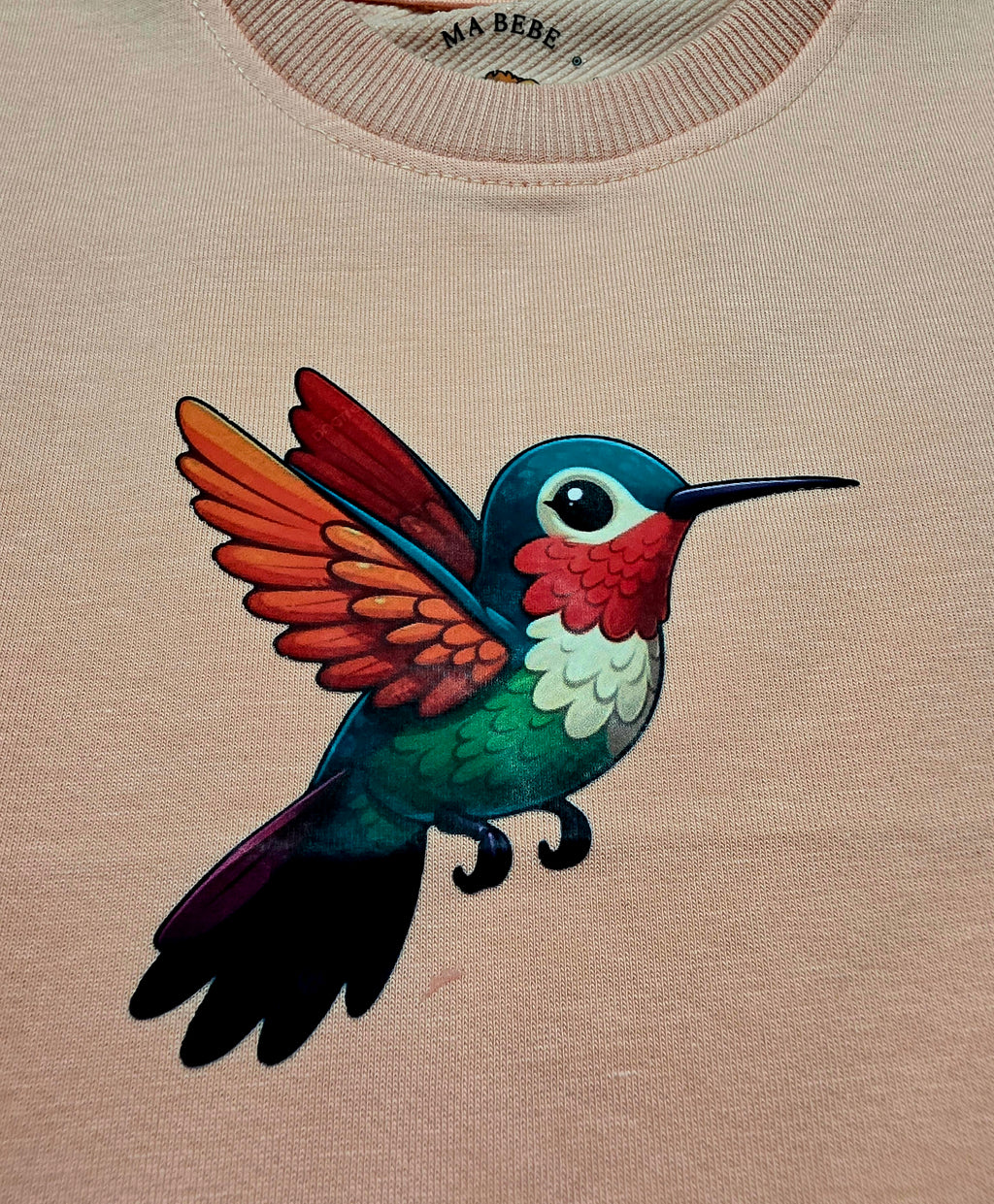 Humming bird Peach Tee