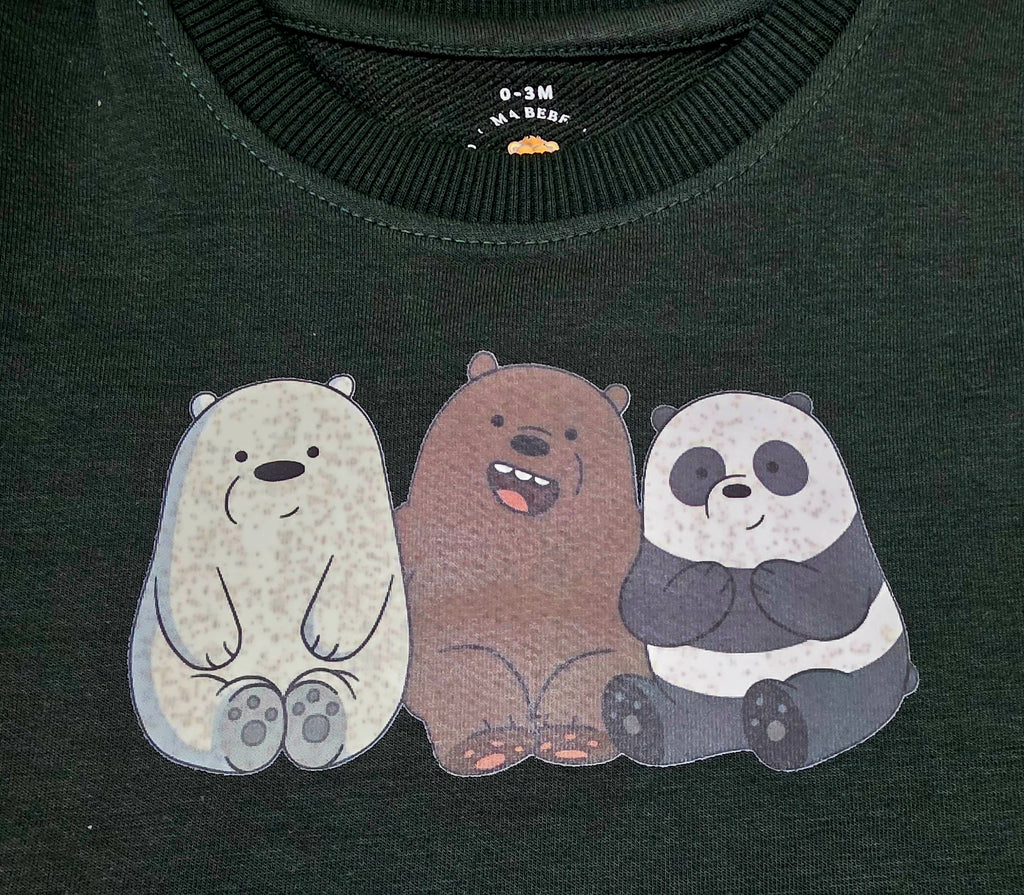 Mehendi Green Panda Tee