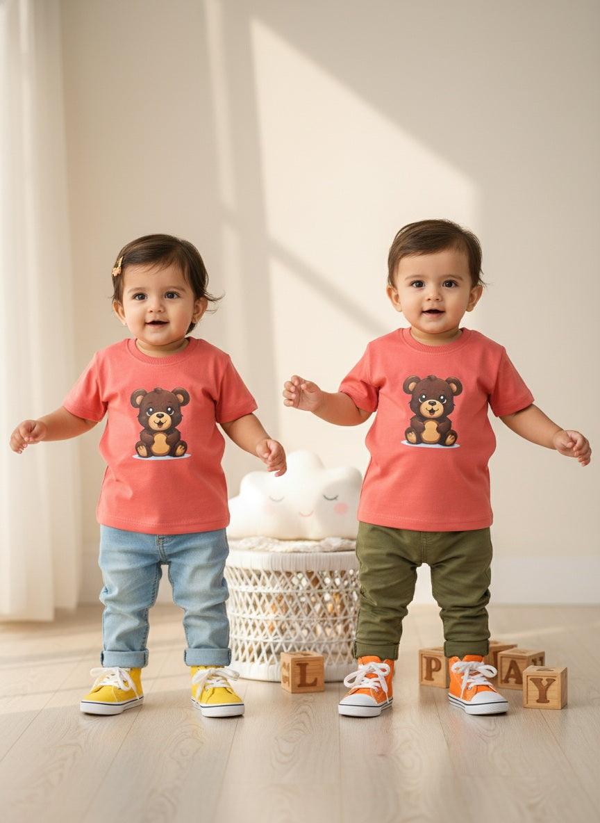 Coral Teddy Tee