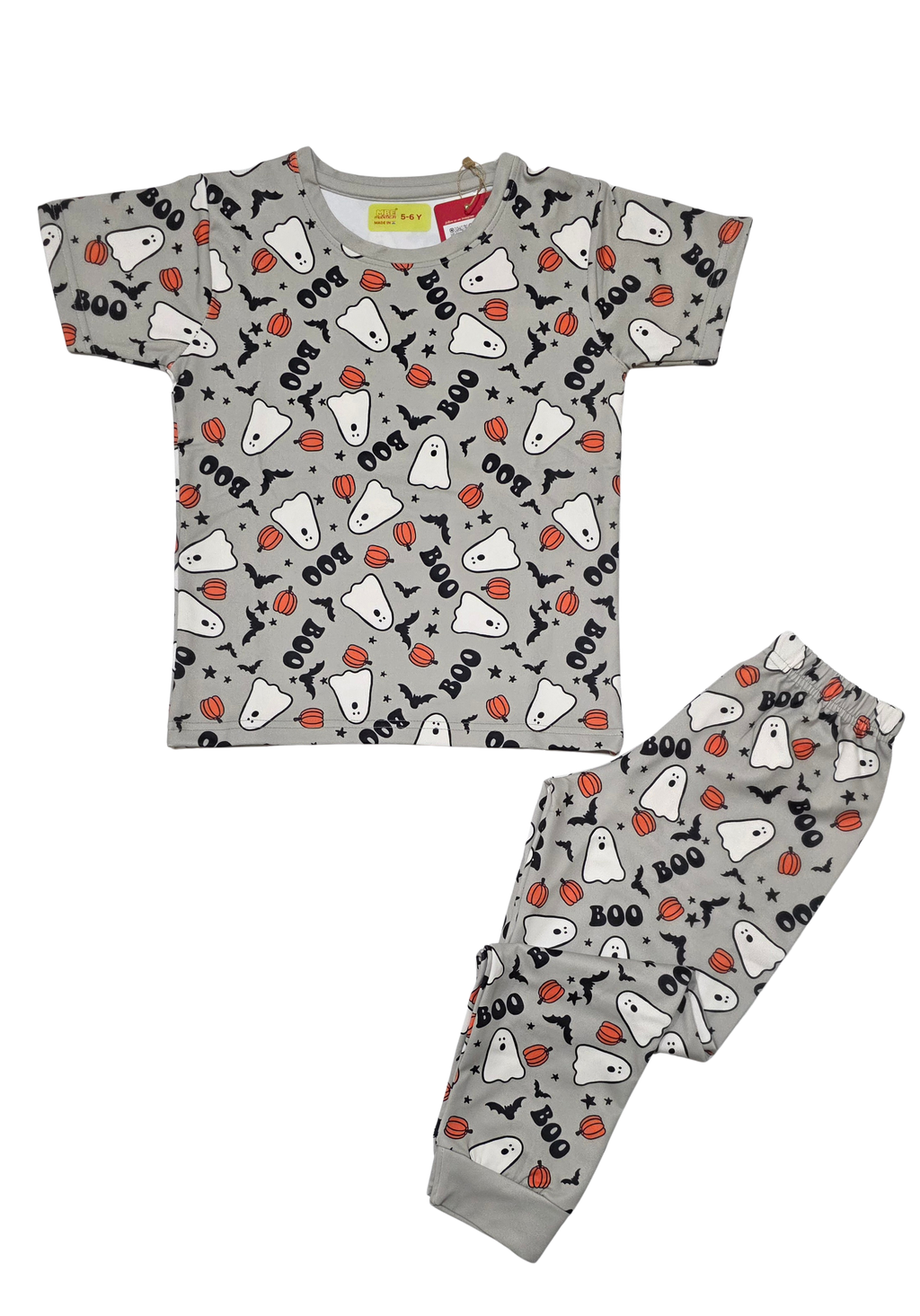 Grey Halloween "BOO" Co-ord Set