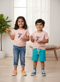 Humming bird Peach Tee